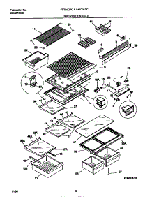 04 - Shelves / Controls parts for Frigidaire Refrigerator FRT21QRCD1 from AppliancePartsPros.com