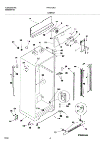 05 - Cabinet parts for Frigidaire Refrigerator FRT21QRJZ3 from AppliancePartsPros.com
