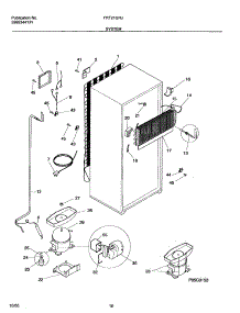 11 - System parts for Frigidaire Refrigerator FRT21QRJZ3 from AppliancePartsPros.com