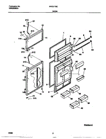 02 - Door parts for Frigidaire Refrigerator FRT21TSCW3 from AppliancePartsPros.com