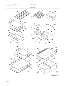 07 - Shelves parts for Frigidaire Refrigerator FRT21P6CSKA from AppliancePartsPros.com