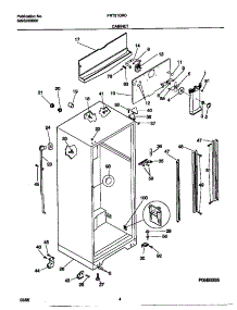 03 - Cabinet parts for Frigidaire Refrigerator FRT21QRCD3 from AppliancePartsPros.com