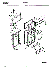 02 - Door parts for Frigidaire Refrigerator FRT21QRCD4 from AppliancePartsPros.com