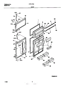 02 - Door parts for Frigidaire Refrigerator FRT21TSCW1 from AppliancePartsPros.com