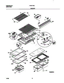 04 - Shelves parts for Frigidaire Refrigerator FRT21TNGW0 from AppliancePartsPros.com