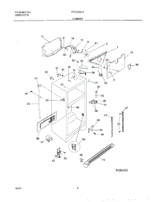 05 - Cabinet parts for Frigidaire Refrigerator FRT22INLHB5 from AppliancePartsPros.com