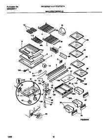 07 - Shelves / Controls parts for Frigidaire Refrigerator FRT22TGCW4 from AppliancePartsPros.com