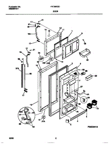 02 - Door parts for Frigidaire Refrigerator FRT26XGCW0 from AppliancePartsPros.com
