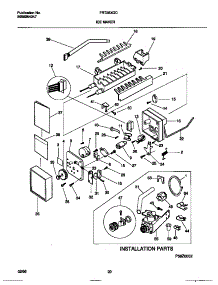 06 - Ice Maker parts for Frigidaire Refrigerator FRT26XGCW0 from AppliancePartsPros.com
