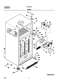 05 - Cabinet parts for Frigidaire Refrigerator FRT21LR7AB7 from AppliancePartsPros.com