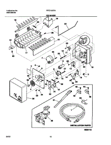 11 - Ice Maker parts for Frigidaire Refrigerator FRT21LR7AB7 from AppliancePartsPros.com