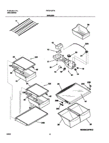07 - Shelves parts for Frigidaire Refrigerator FRT21LR7AQ7 from AppliancePartsPros.com