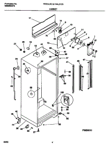 03 - Cabinet parts for Frigidaire Refrigerator FRT21LRCW0 from AppliancePartsPros.com