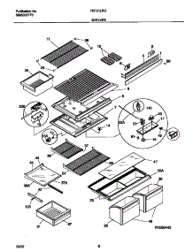 04 - Shelves parts for Frigidaire Refrigerator FRT21LRGW5 from AppliancePartsPros.com