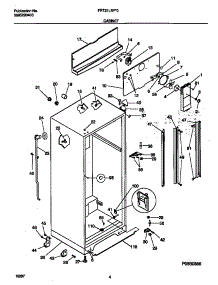 03 - Cabinet parts for Frigidaire Refrigerator FRT21LRFD0 from AppliancePartsPros.com
