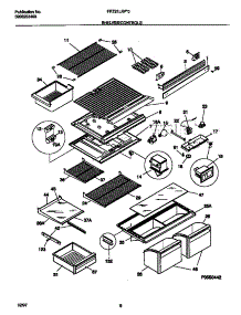 04 - Shelves / Controls parts for Frigidaire Refrigerator FRT21LRFD0 from AppliancePartsPros.com