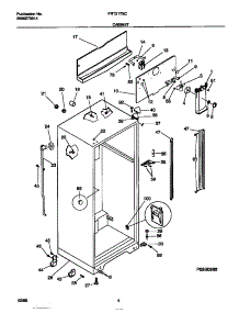 03 - Cabinet parts for Frigidaire Refrigerator FRT21TSCW2 from AppliancePartsPros.com