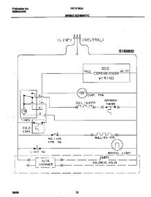 06 - Wiring Schematic parts for Frigidaire Refrigerator FRT21NGJD3 from AppliancePartsPros.com