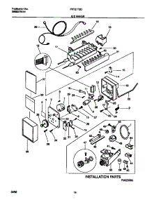 06 - Ice Maker parts for Frigidaire Refrigerator FRT21TSCW2 from AppliancePartsPros.com