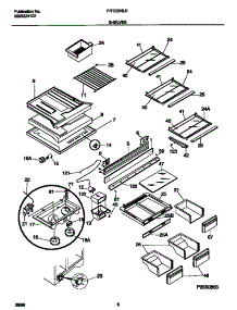 04 - Shelves parts for Frigidaire Refrigerator FRT22INLHB0 from AppliancePartsPros.com