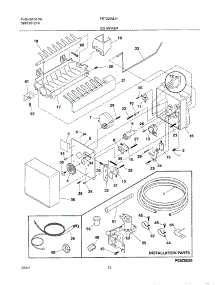 11 - Ice Maker parts for Frigidaire Refrigerator FRT22INLHD5 from AppliancePartsPros.com