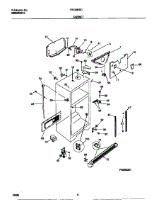 04 - Cabinet parts for Frigidaire Refrigerator FRT22NRCD2 from AppliancePartsPros.com
