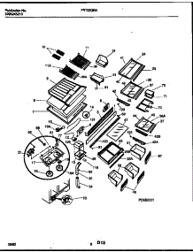 05 - Shelves And Supports parts for Frigidaire Refrigerator FRT22QRAY3 from AppliancePartsPros.com