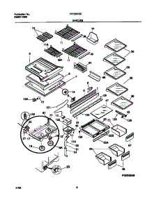 04 - Shelves parts for Frigidaire Refrigerator FRT22RGCDA from AppliancePartsPros.com