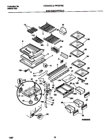 04 - Shelves / Controls parts for Frigidaire Refrigerator FRT22RGCW6 from AppliancePartsPros.com