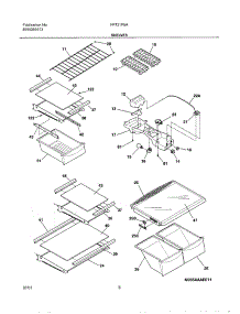 07 - Shelves parts for Frigidaire Refrigerator FRT21P5AB2 from AppliancePartsPros.com