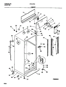 03 - Cabinet parts for Frigidaire Refrigerator FRT21PRCW0 from AppliancePartsPros.com