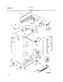 05 - Cabinet parts for Frigidaire Refrigerator FRT21PRHB7 from AppliancePartsPros.com