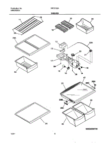 07 - Shelves parts for Frigidaire Refrigerator FRT21S6AW2 from AppliancePartsPros.com