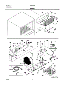 09 - System parts for Frigidaire Refrigerator FRT21S6AW2 from AppliancePartsPros.com