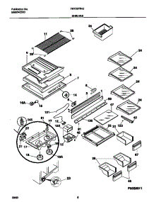 04 - Shelves parts for Frigidaire Refrigerator FRT22FR4JQ1 from AppliancePartsPros.com