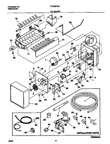 06 - Ice Maker parts for Frigidaire Refrigerator FRT22FR4JQ1 from AppliancePartsPros.com