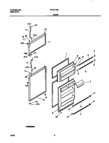 02 - Door parts for Frigidaire Refrigerator FRT21TSGW0 from AppliancePartsPros.com