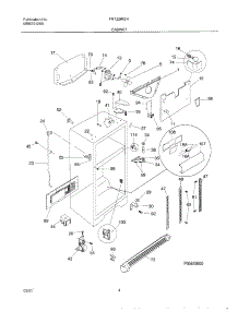 05 - Cabinet parts for Frigidaire Refrigerator FRT22IRSHK5 from AppliancePartsPros.com