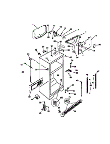 03 - Cabinet parts for Frigidaire Refrigerator FRT22PRCD0 from AppliancePartsPros.com