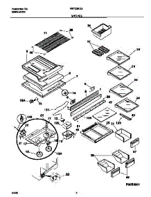04 - Shelves parts for Frigidaire Refrigerator FRT22RGJW0 from AppliancePartsPros.com