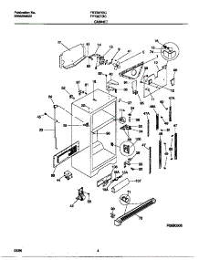 03 - Cabinet parts for Frigidaire Refrigerator FRT22TGCD2 from AppliancePartsPros.com