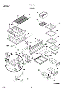 07 - Shelves parts for Frigidaire Refrigerator FRT22KR4JW0 from AppliancePartsPros.com