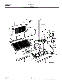 05 - System parts for Frigidaire Refrigerator FRT22PRCW1 from AppliancePartsPros.com