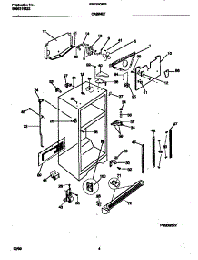 03 - Cabinet parts for Frigidaire Refrigerator FRT22QRGD3 from AppliancePartsPros.com