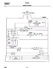 06 - Wiring Schematic parts for Frigidaire Refrigerator FRT22RGJW1 from AppliancePartsPros.com