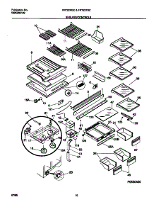 04 - Shelves / Controls parts for Frigidaire Refrigerator FRT22RGCD1 from AppliancePartsPros.com