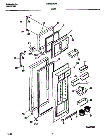 02 - Door parts for Frigidaire Refrigerator FRT22TSEK1 from AppliancePartsPros.com