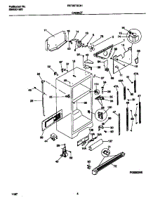 03 - Cabinet parts for Frigidaire Refrigerator FRT22TSEK1 from AppliancePartsPros.com