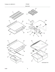 07 - Shelves parts for Frigidaire Refrigerator FRT8G6FQ1 from AppliancePartsPros.com