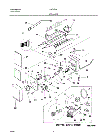 12 - Ice Maker parts for Frigidaire Refrigerator FRT22TSEB5 from AppliancePartsPros.com
